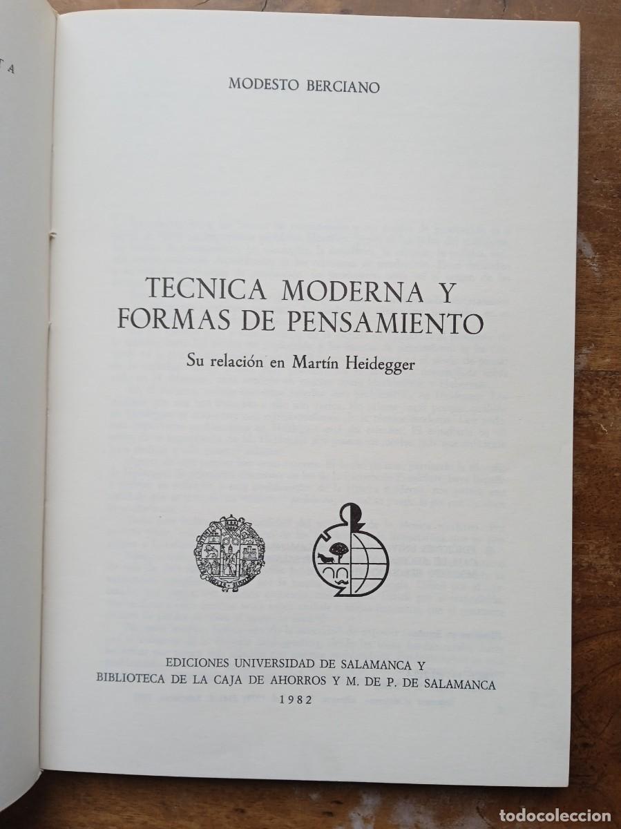 Libros de segunda mano: T&eacute;cnica moderna y formas de pensamiento - Foto 2