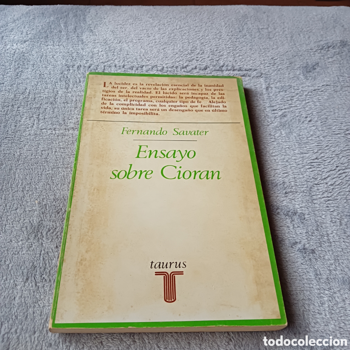 Libros de segunda mano: Ensayo sobre cioran. - Foto 1
