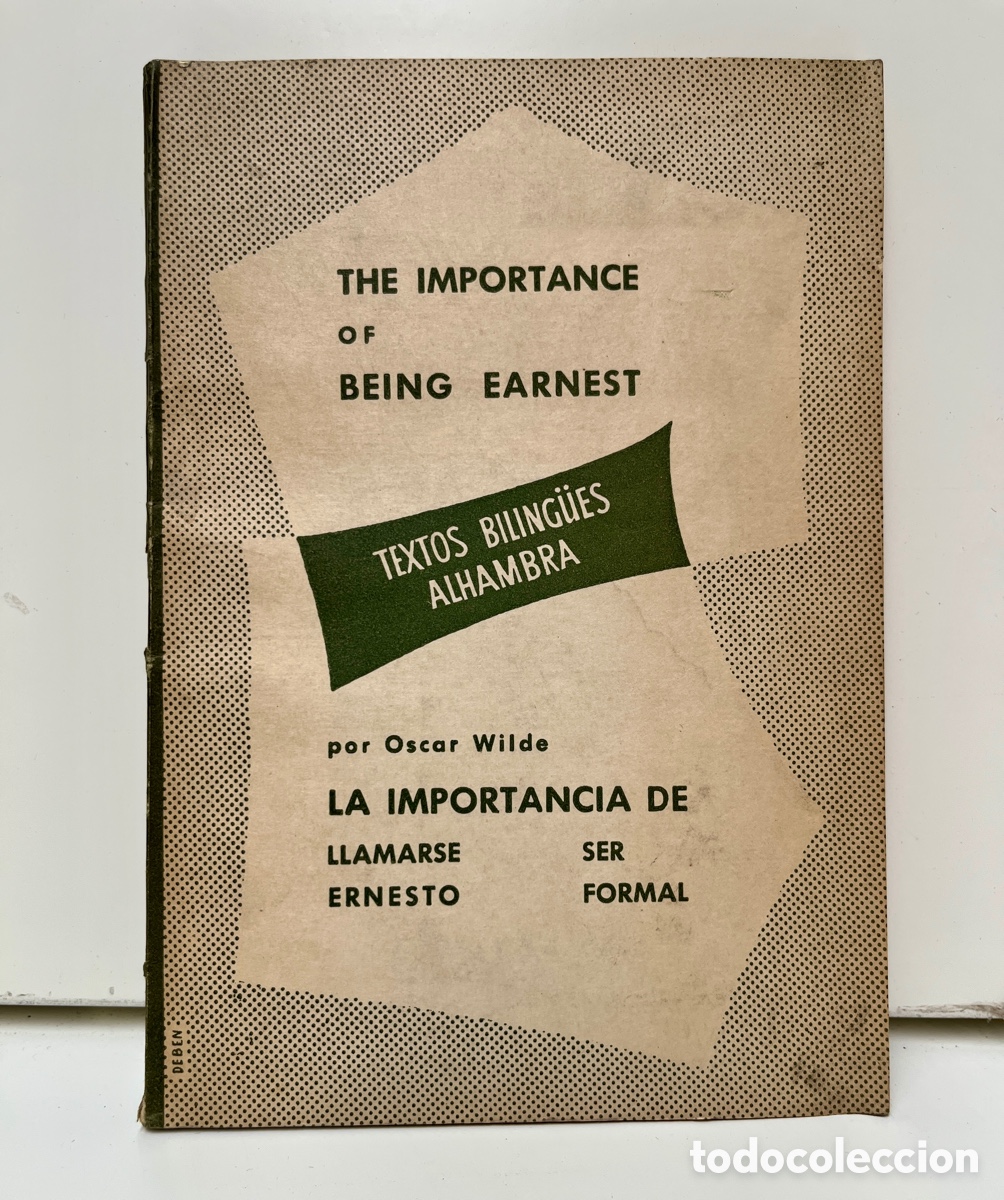 Libros de segunda mano: La importancia de llamarse Ernesto. - Foto 1