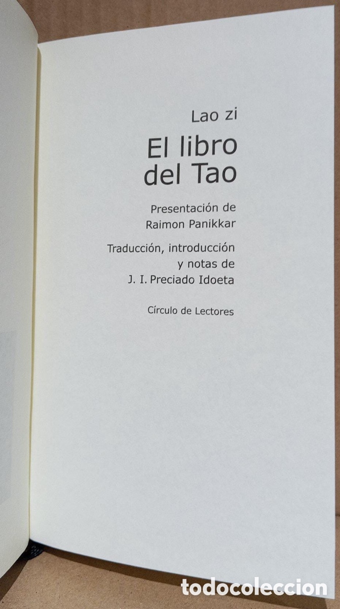 Libros de segunda mano: El libro del Tao. Autor: Lao Zi. - Foto 2