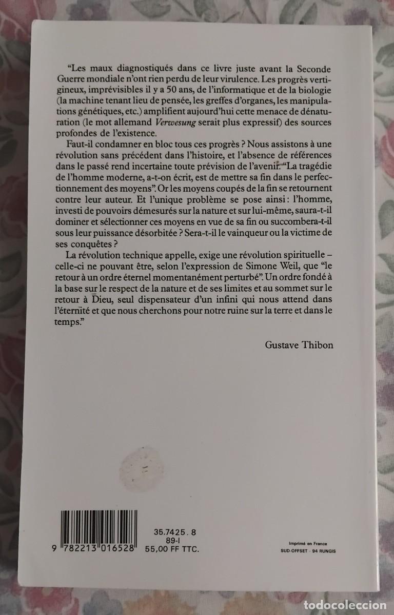 Libros de segunda mano: Gustave Thibon DIAGNOSTICS - Foto 2