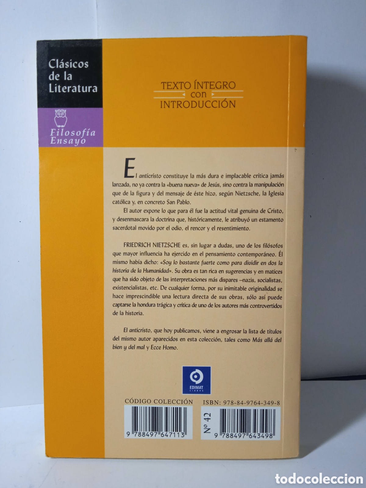 Libros de segunda mano: El anticristo. Friedrich Nietzsche. - Foto 2