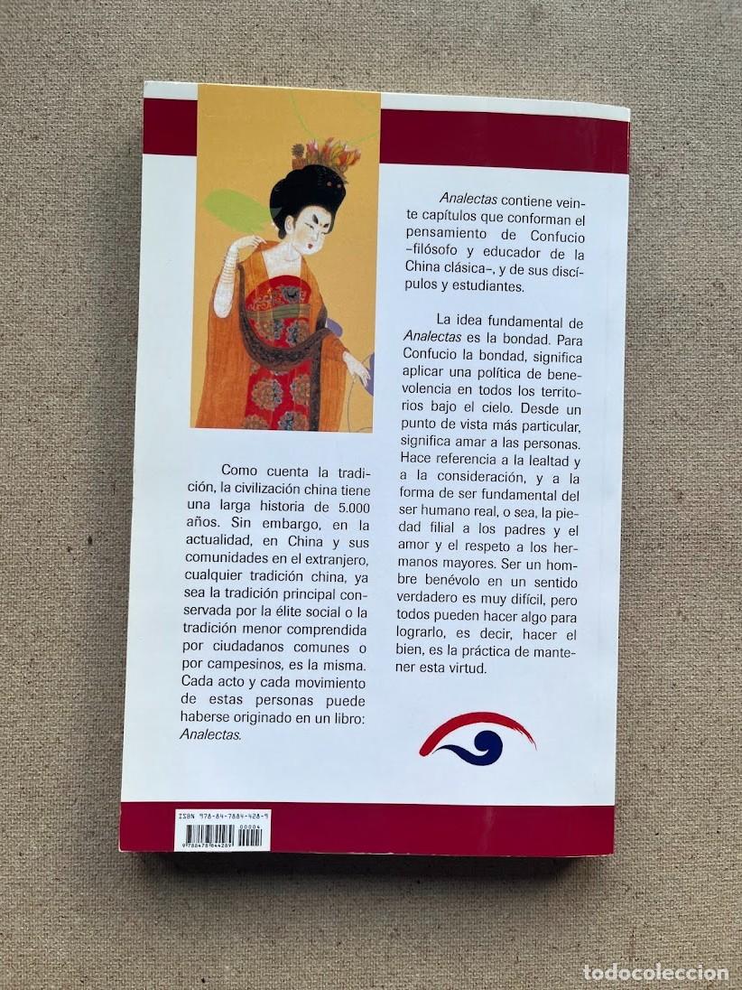 Libros de segunda mano: Analectas / Confucio / Asiateca / Editorial Popular / - Foto 2