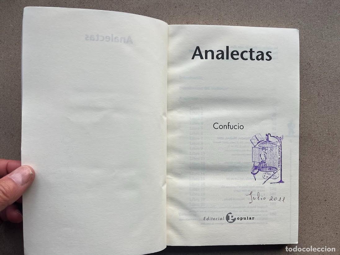 Libros de segunda mano: Analectas / Confucio / Asiateca / Editorial Popular / - Foto 4