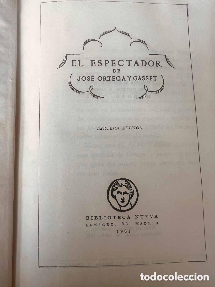 Libros de segunda mano: &ldquo; El espectador &ldquo; Ortega y Gasset - Foto 3