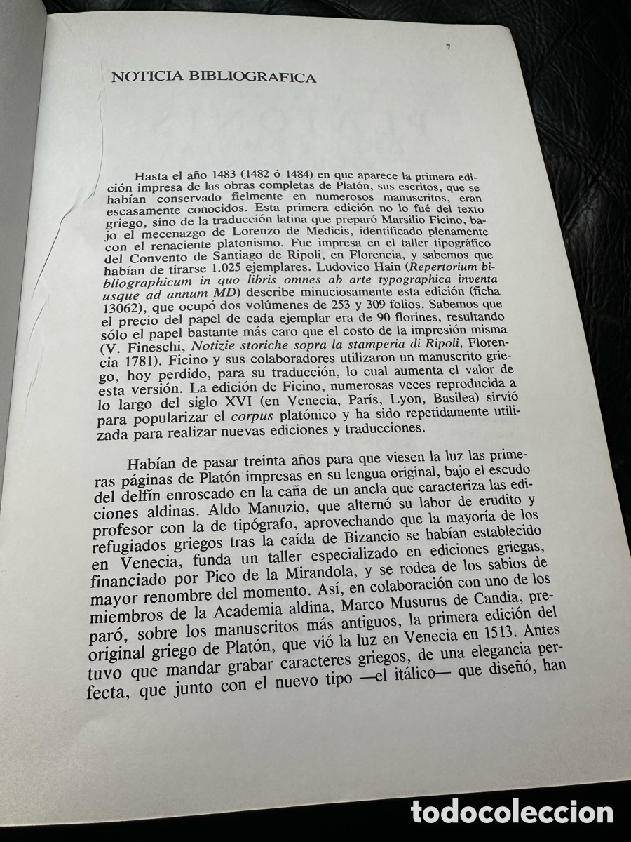 Libros de segunda mano: Plat&oacute;n Protagoras edici&oacute;n biling&uuml;e Pentalfa, ediciones - Foto 4
