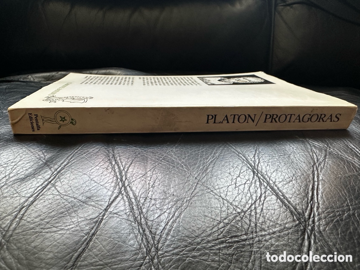 Libros de segunda mano: Plat&oacute;n Protagoras edici&oacute;n biling&uuml;e Pentalfa, ediciones - Foto 6