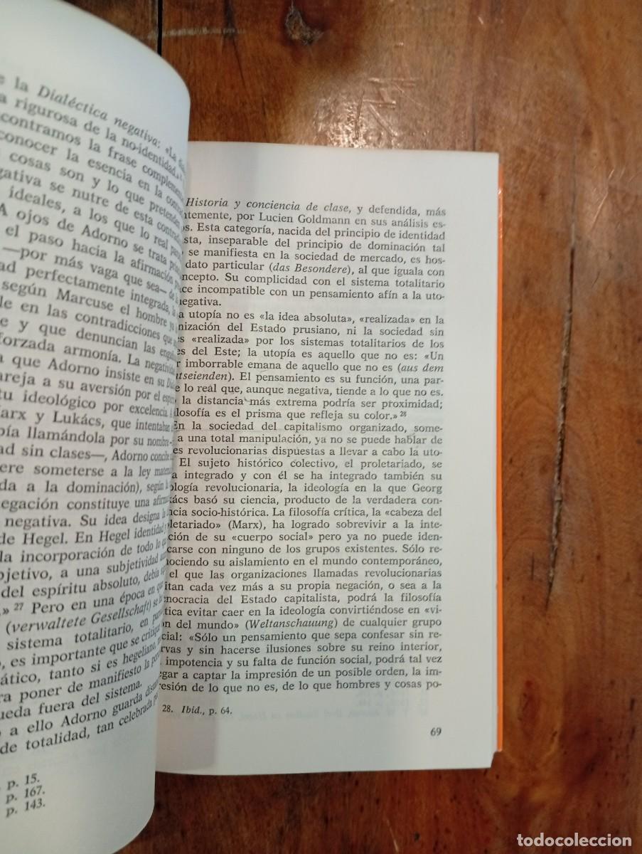 Libros de segunda mano: ZIMA, Pierre V. La Escuela de Frankfurt: Dial&eacute;ctica de la particularidad - Foto 3