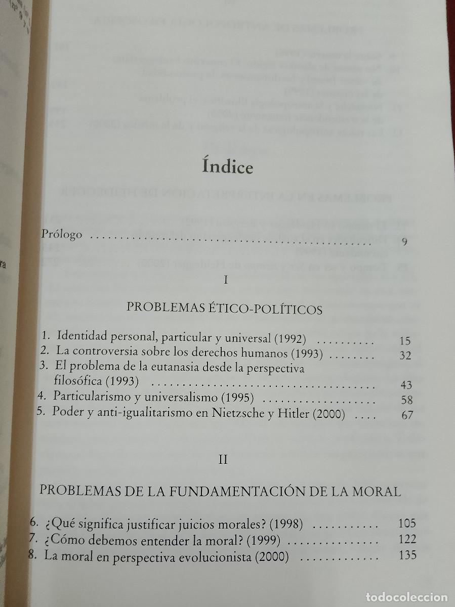 Libros de segunda mano: Ernst Tugendhat: Problemas (Editorial Gedisa. 2002) - Foto 3