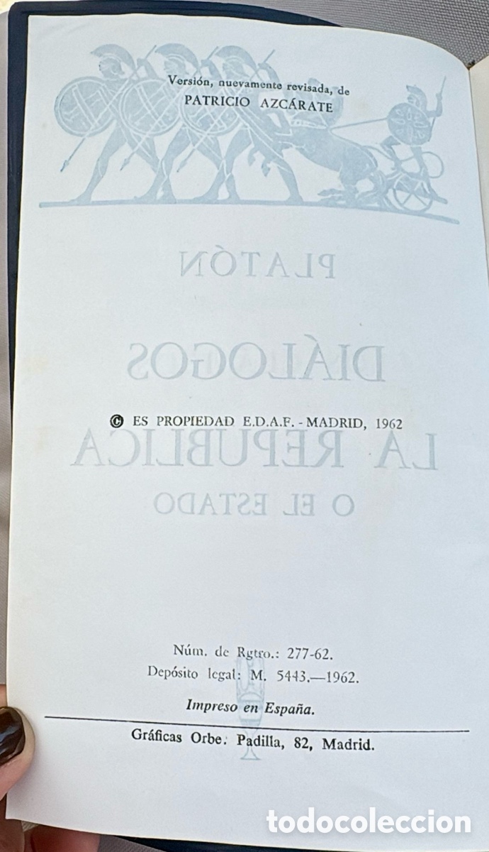 Libros de segunda mano: Obras, de Plat&oacute;n. Los Cl&aacute;sicos. Edaf. 1965. - Foto 4