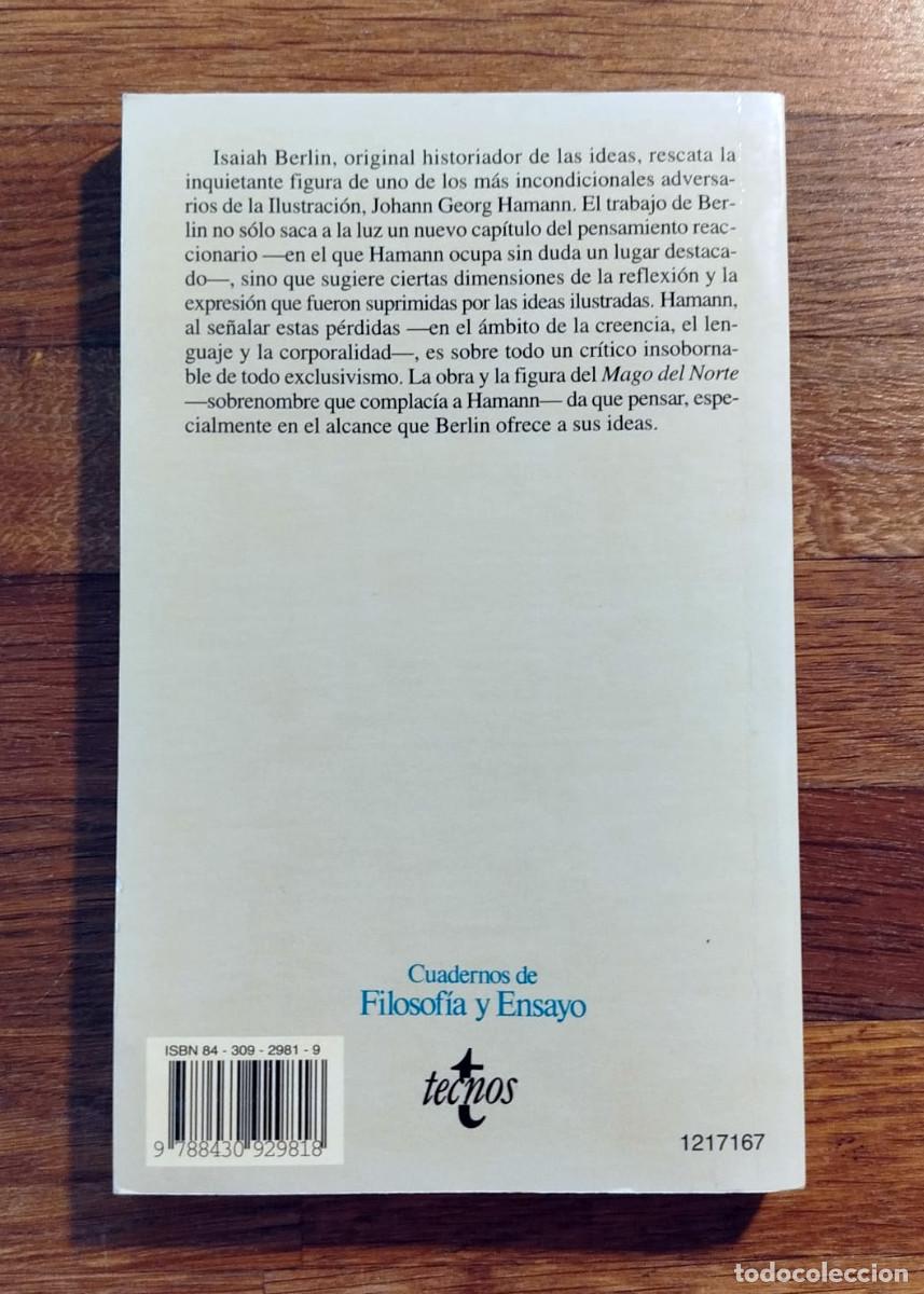 Libros de segunda mano: Isaiah Berlin, El mago del norte, Tecnos, 1997 - Foto 3