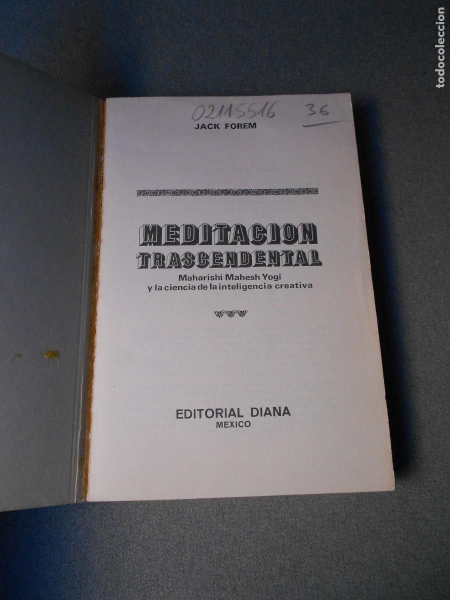 Libros de segunda mano: MEDITACION TRASCENDENTAL - Foto 2