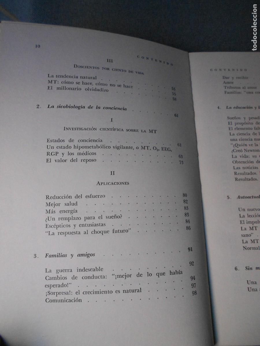 Libros de segunda mano: MEDITACION TRASCENDENTAL - Foto 4