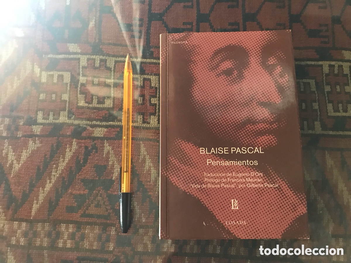 Second hand books: Pensamientos. Blaise Pascal. Losada
