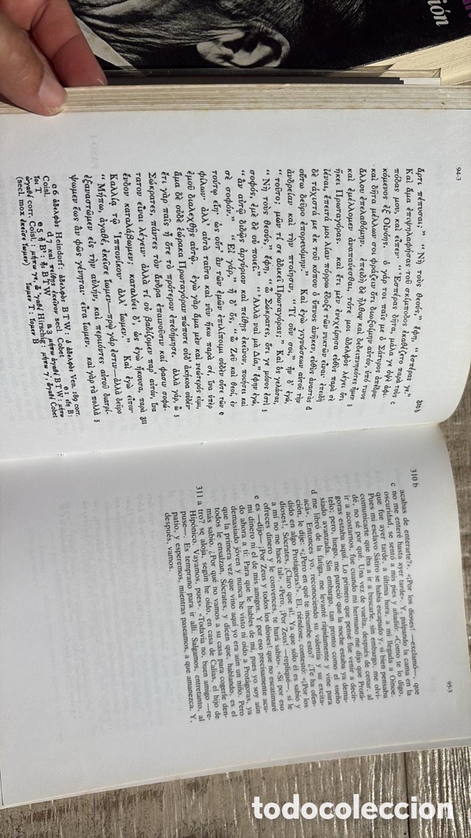 Libros de segunda mano: Protagoras. Plat&oacute;n. Biling&uuml;e - Foto 3