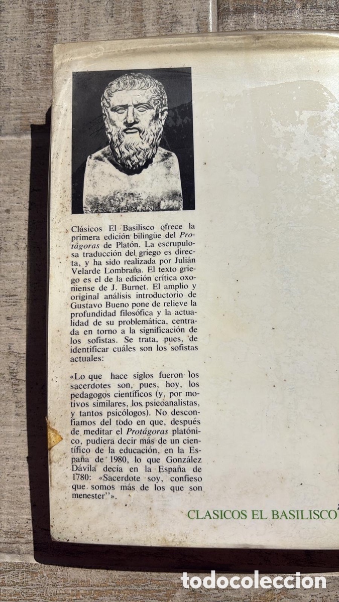 Libros de segunda mano: Protagoras. Plat&oacute;n. Biling&uuml;e - Foto 5