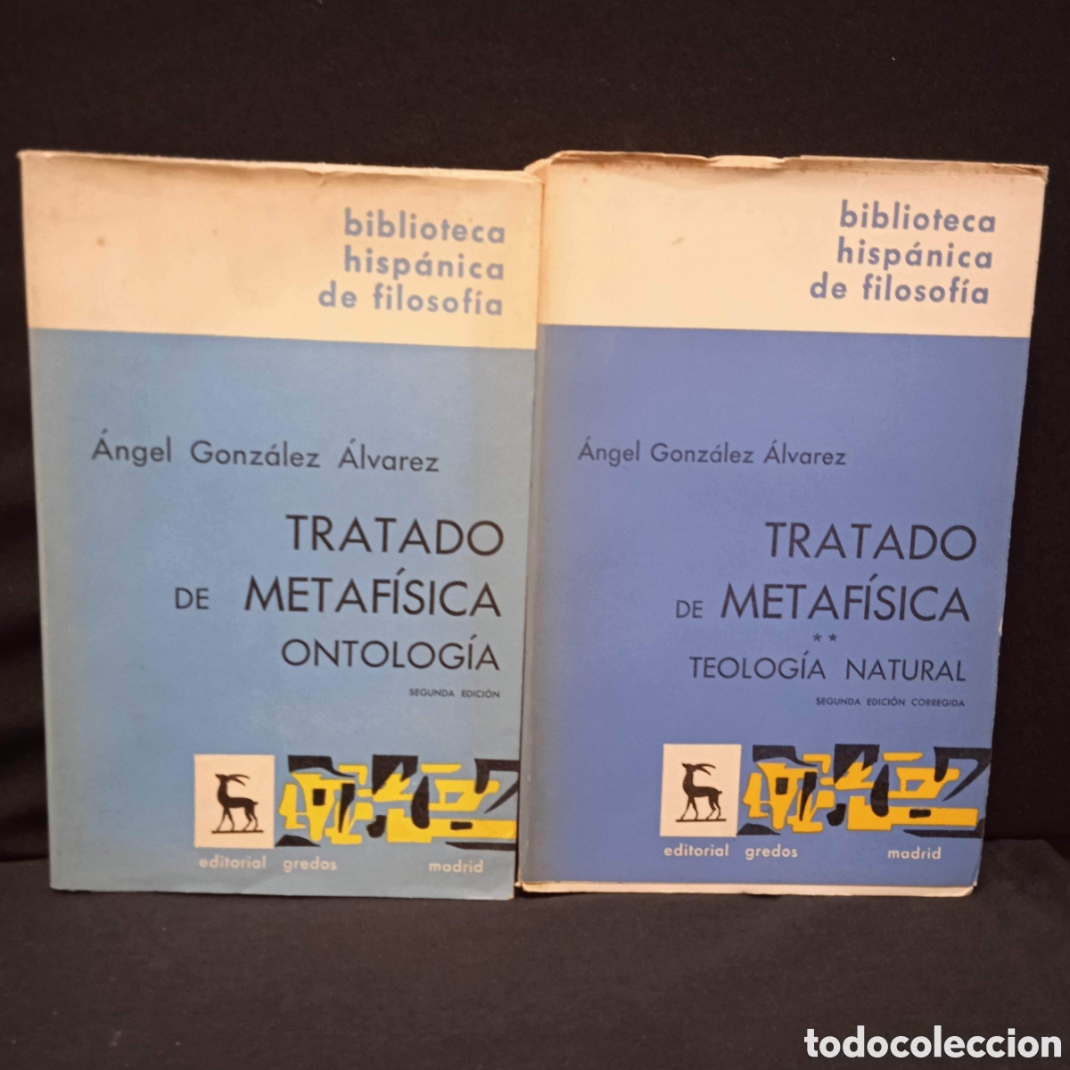 Libros de segunda mano: TRATADO DE METAF&Iacute;SICA (2VOLS) - &Aacute;NGEL GONZ&Aacute;LEZ &Aacute;LVAREZ - GREDOS 1968 (TOMO 2) Y 1979 #9300