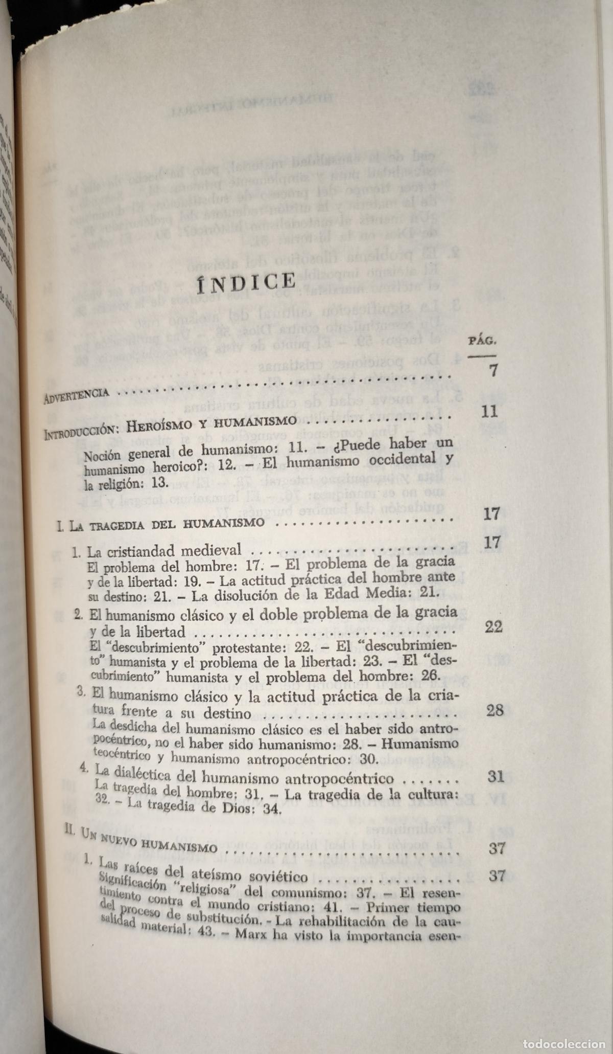 Libros de segunda mano: HUMANISMO INTEGRAL. JACQUES MARITAIN. - Foto 4