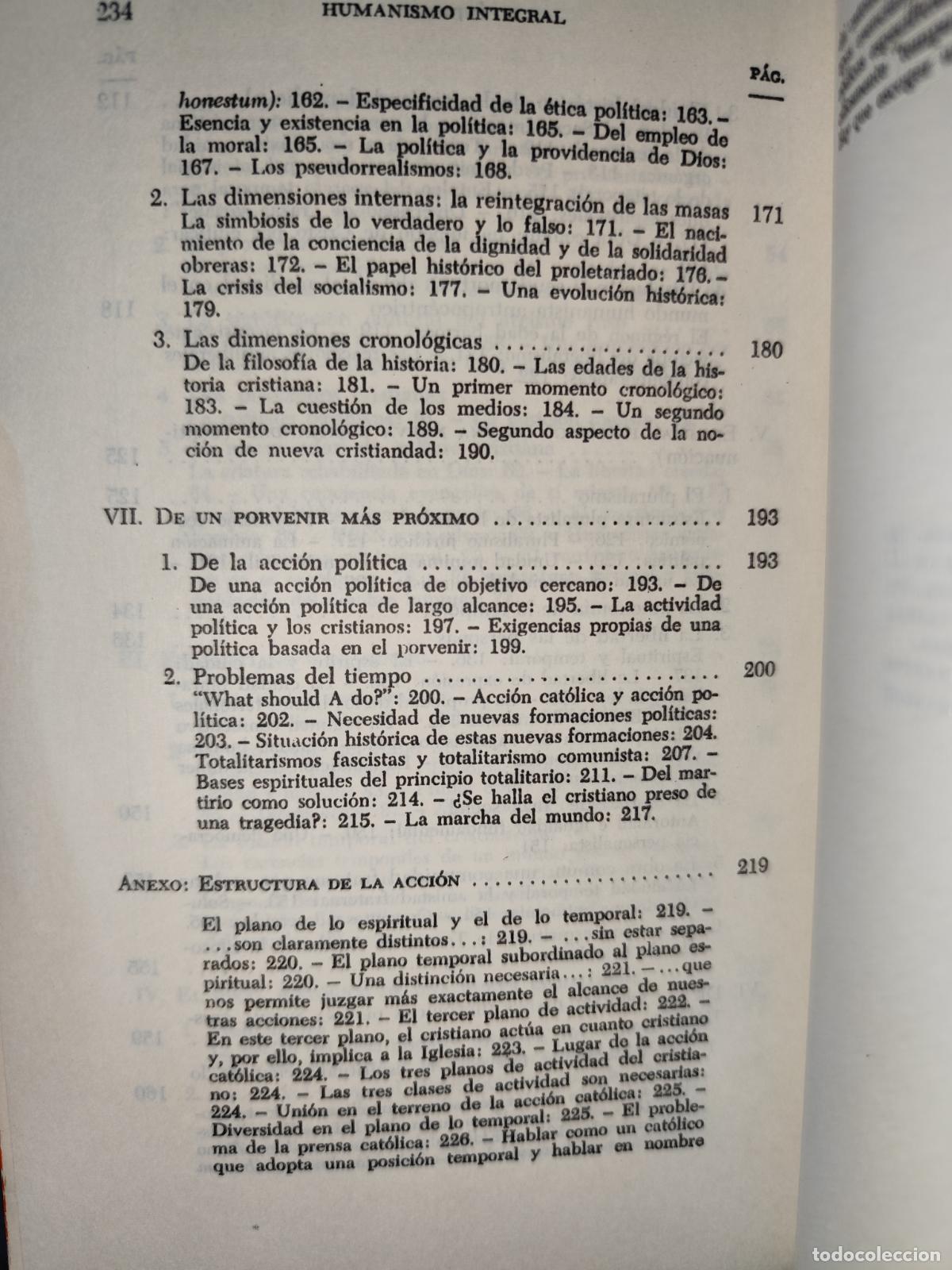Libros de segunda mano: HUMANISMO INTEGRAL. JACQUES MARITAIN. - Foto 7