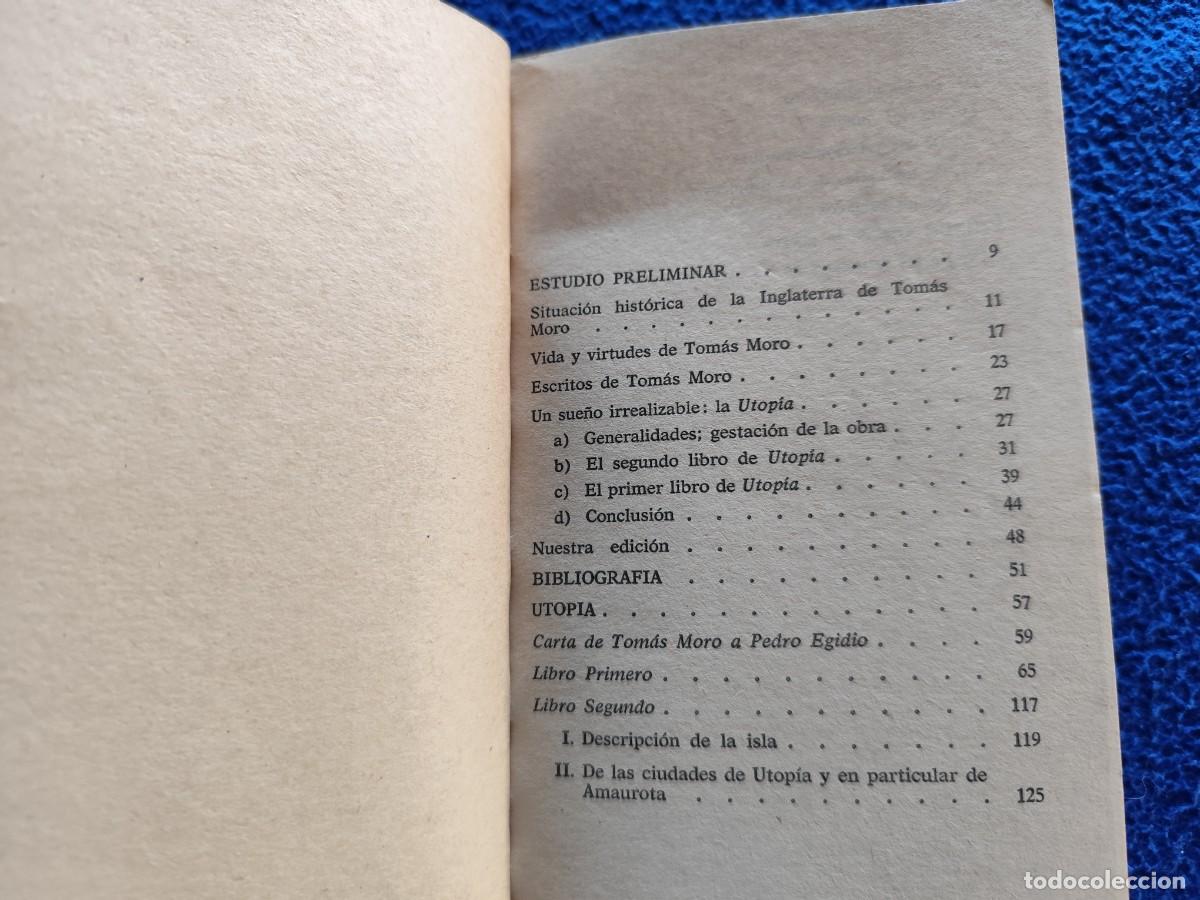Libros de segunda mano: UTOP&Iacute;A Tom&aacute;s Moro Ed. Bruguera 1978 - Foto 6