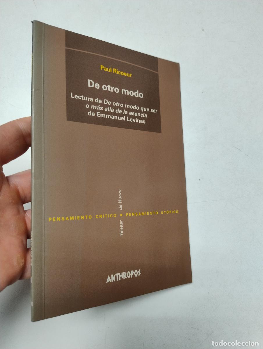 Libros de segunda mano: DE OTRO MODO - RICOEUR, PAUL - Foto 1