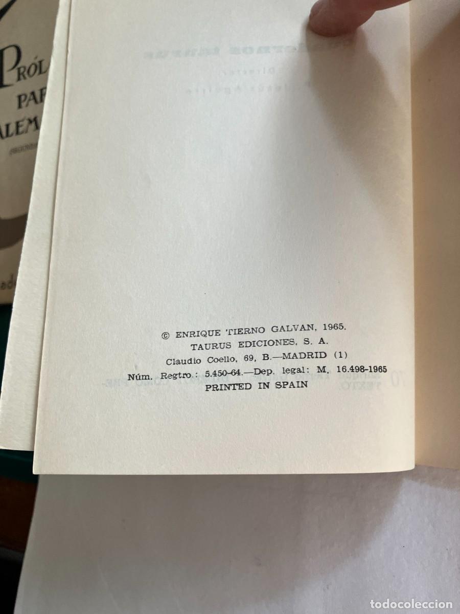 Libros de segunda mano: &rdquo;DIDEROT COMO PRETEXTO&rdquo; E. TIERNO GALV&Aacute;N . cuadernos taurus -1965 - Foto 4