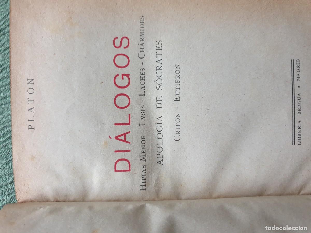 Libros de segunda mano: Platon. Di&aacute;logos. Ediciones Petronio. 1972 - Foto 3