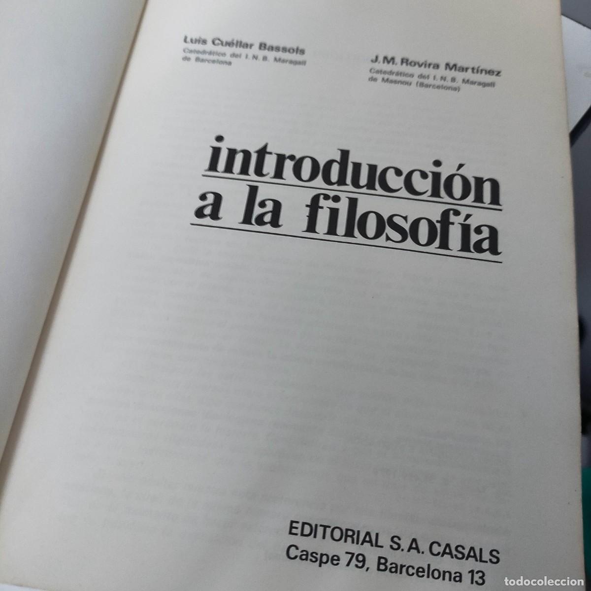 Libros de segunda mano: INTRODUCCI&Oacute;N A LA FILOSOF&Iacute;A - Foto 3