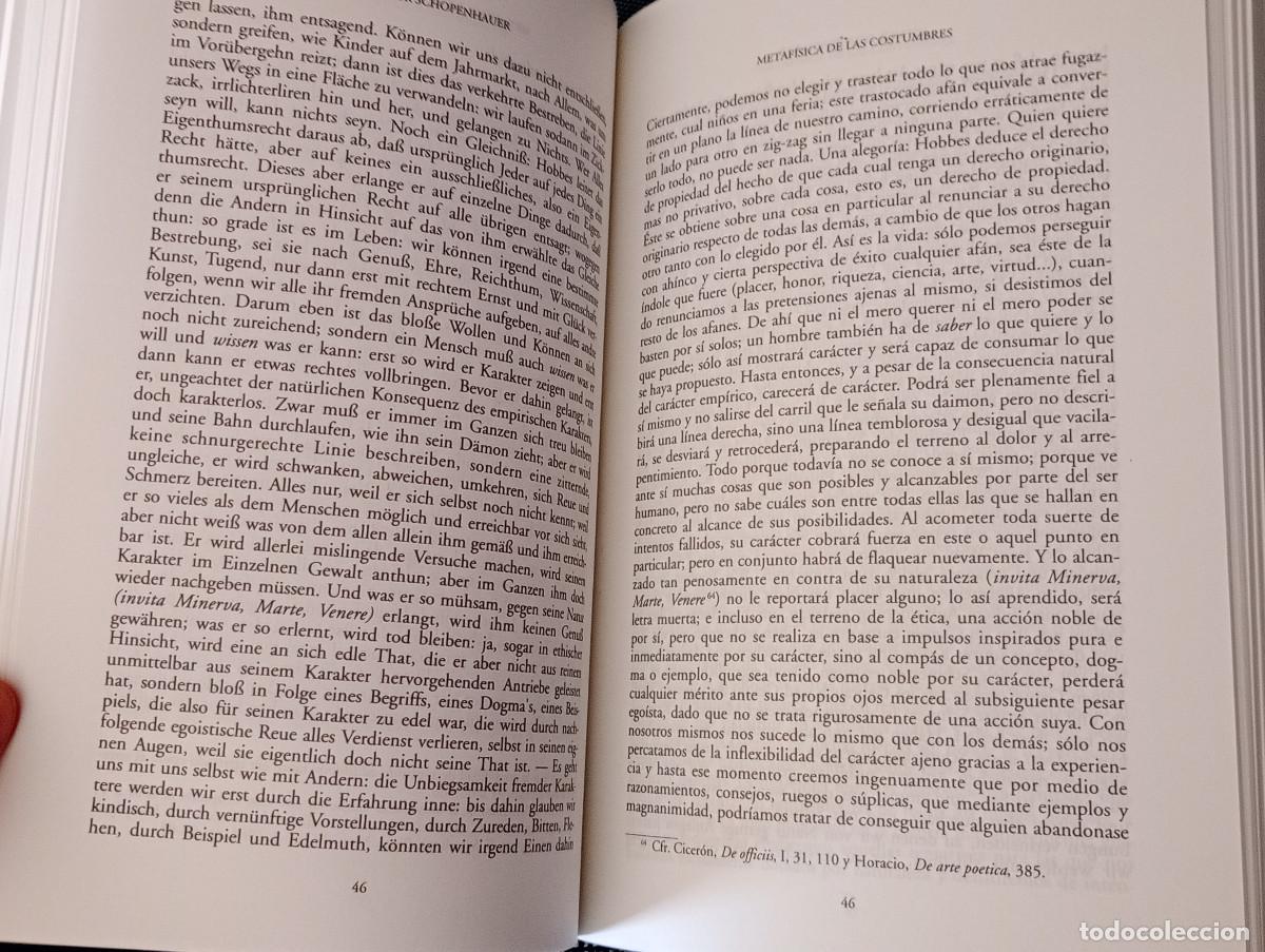 Libros de segunda mano: Metaf&iacute;sica de las costumbres (Arthur Schopenhauer, CSIC) - Foto 8