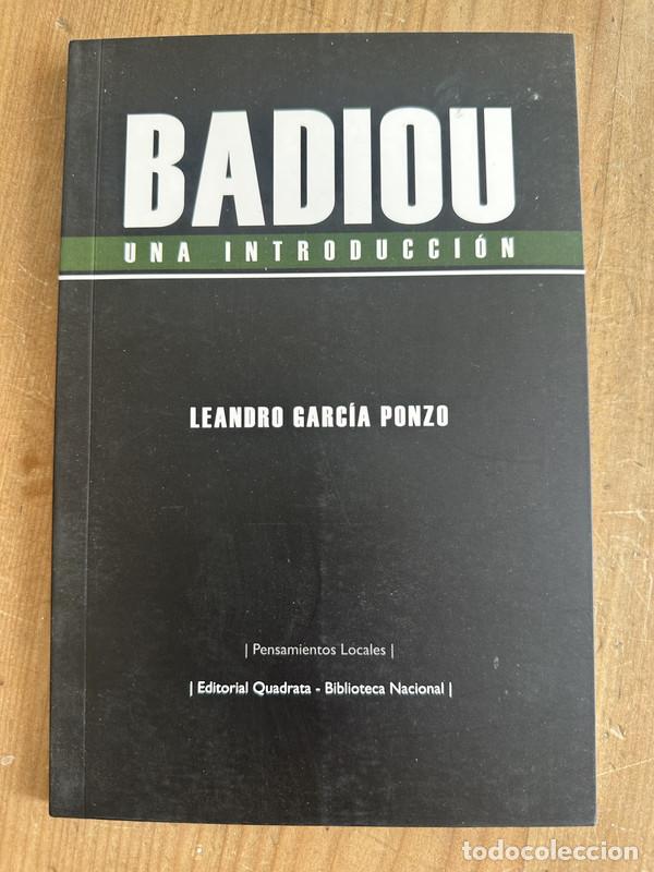 Libros de segunda mano: Badiou - Garcia Ponzo, Leandro - Foto 1