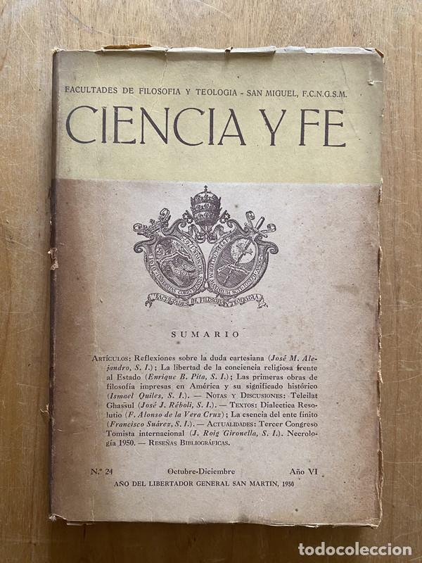 Libros de segunda mano: Ciencia y fe 24 - Quiles, Ismael; - Foto 1