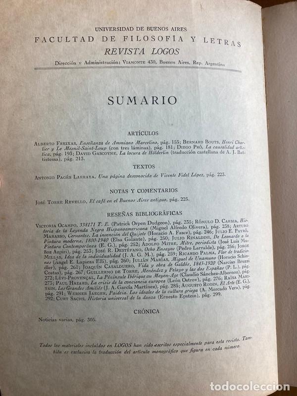 Libros de segunda mano: A&ntilde;o II Numero IV - Logos - Foto 2