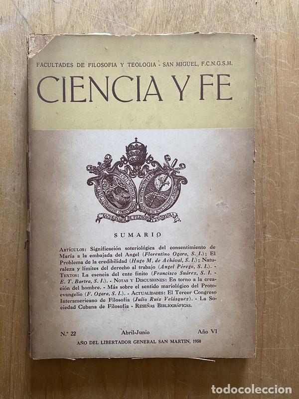 Libros de segunda mano: Ciencia y fe 22 - Ogara; Perego - Foto 1