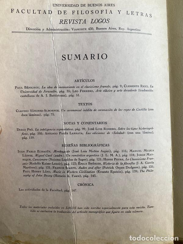 Libros de segunda mano: A&ntilde;o II Numero III - Logos - Foto 2