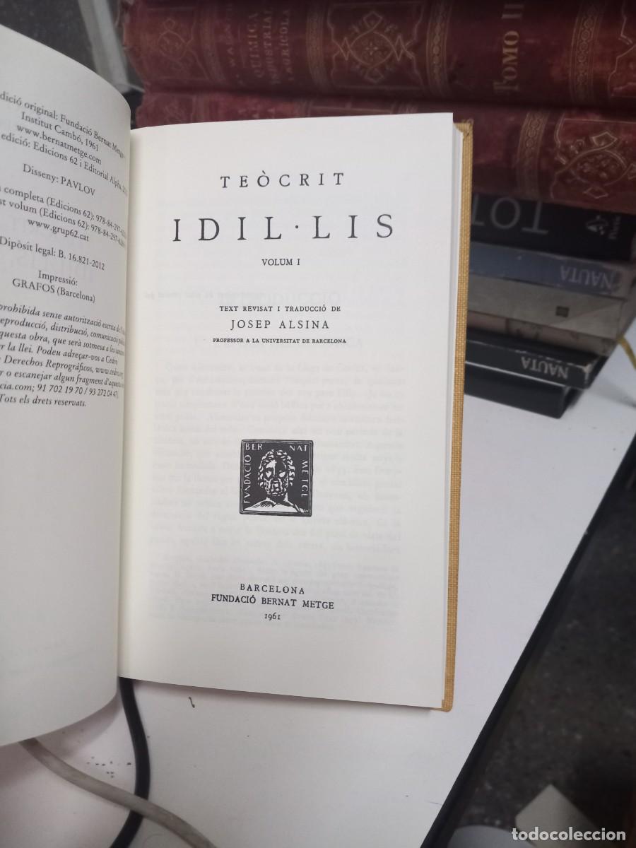 Libros de segunda mano: Idil&middot;lis. I-IX - Te&ograve;crit. Escriptors grecs. - Foto 2