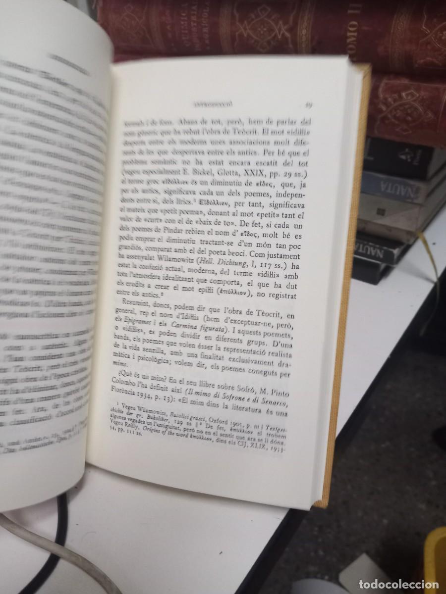 Libros de segunda mano: Idil&middot;lis. I-IX - Te&ograve;crit. Escriptors grecs. - Foto 3