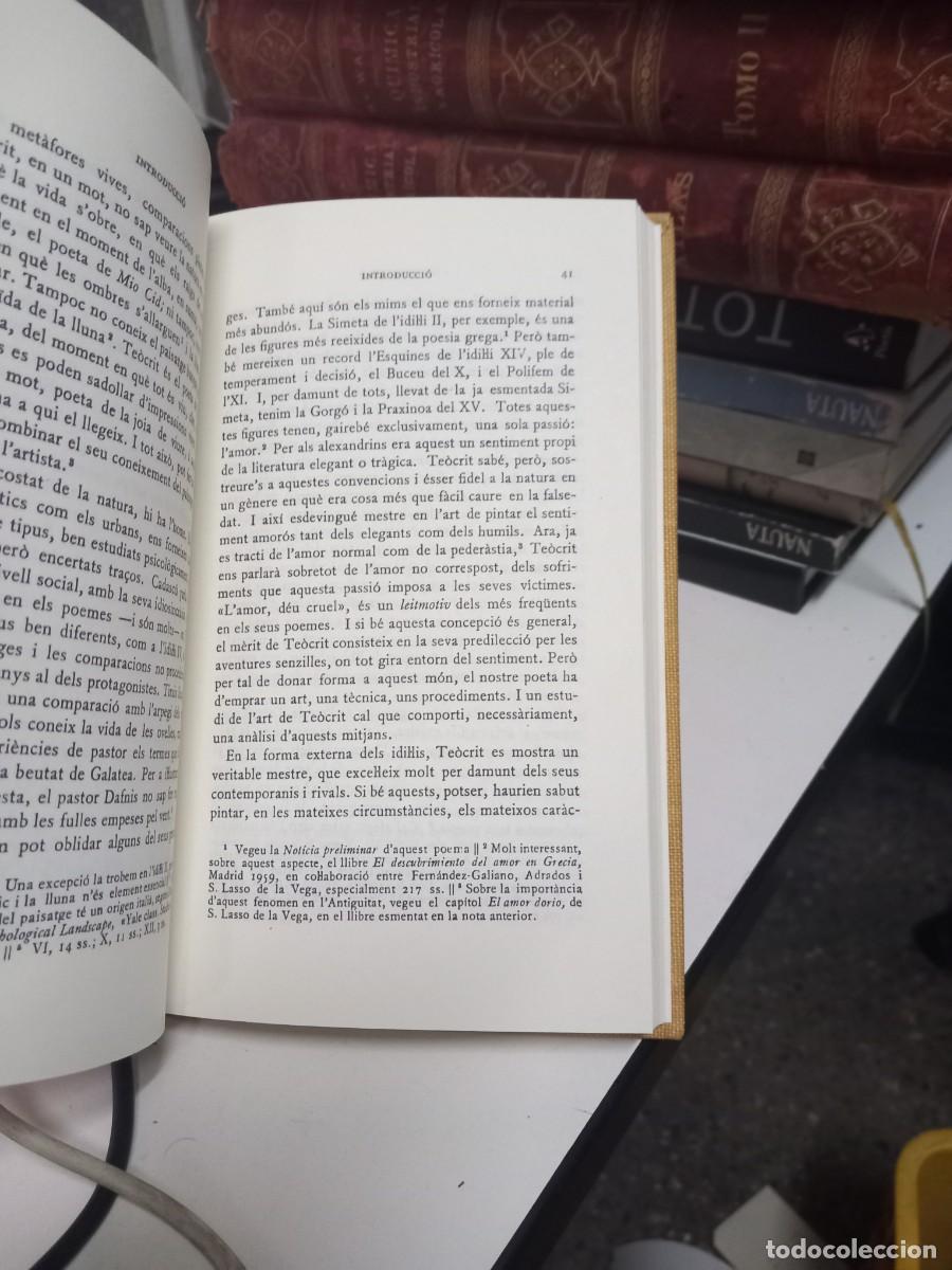 Libros de segunda mano: Idil&middot;lis. I-IX - Te&ograve;crit. Escriptors grecs. - Foto 4