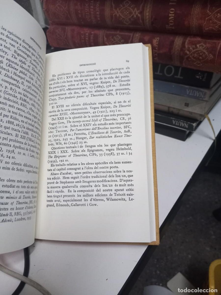 Libros de segunda mano: Idil&middot;lis. I-IX - Te&ograve;crit. Escriptors grecs. - Foto 6