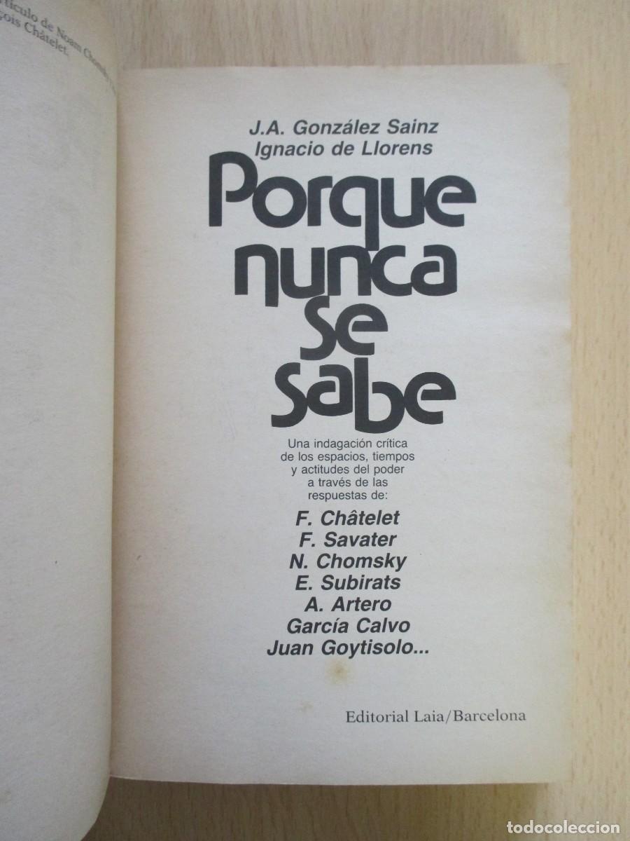Libros de segunda mano: Porque nunca se sabe - Foto 3