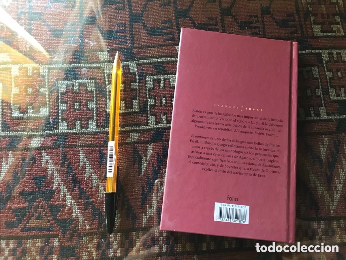 Libros de segunda mano: El banquete. Plat&oacute;n. Folio - Foto 3
