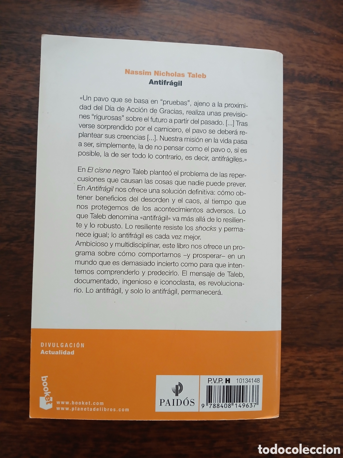 Libros de segunda mano: Antifr&aacute;gil, Nassim Nicholas Taleb - Foto 2