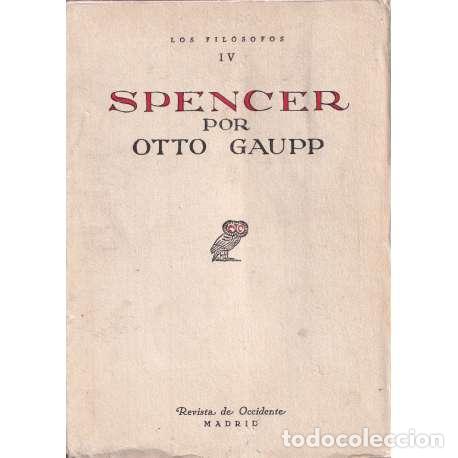 Libros de segunda mano: Spencer - Otto Gaupp - Foto 1