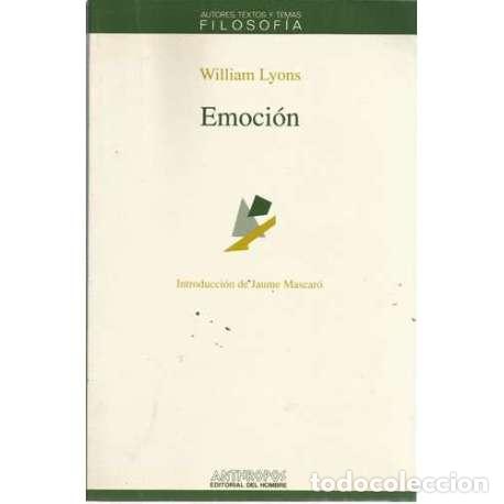 Libros de segunda mano: Emoci&oacute;n - William Lyons - Foto 1