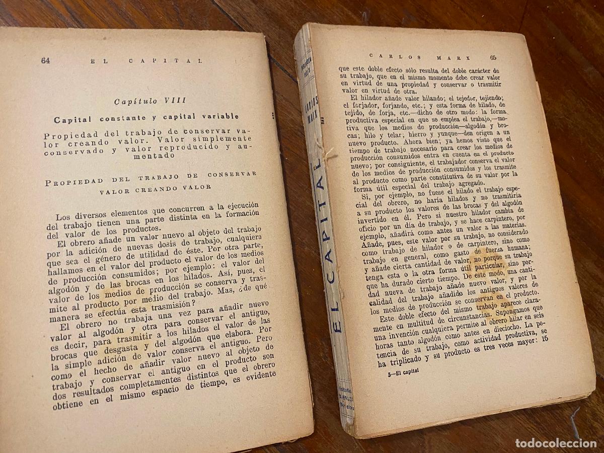 Libros de segunda mano: El capital - MARX, CARLOS - Foto 3