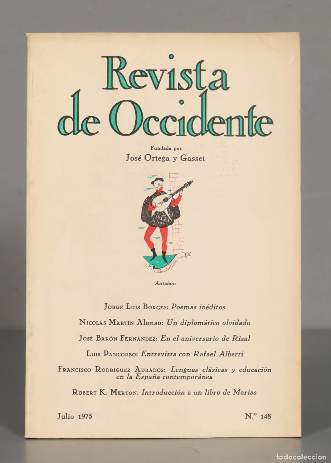 Libros de segunda mano: REVISTA DE OCCIDENTE. 148 - Foto 1