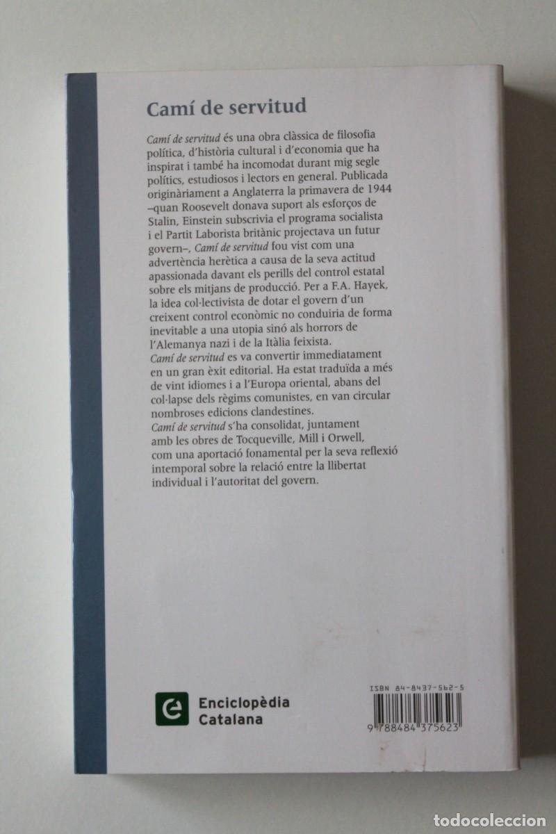 Libros de segunda mano: F.A. Hayek - Cam&iacute; de servitud - Proa - Foto 2