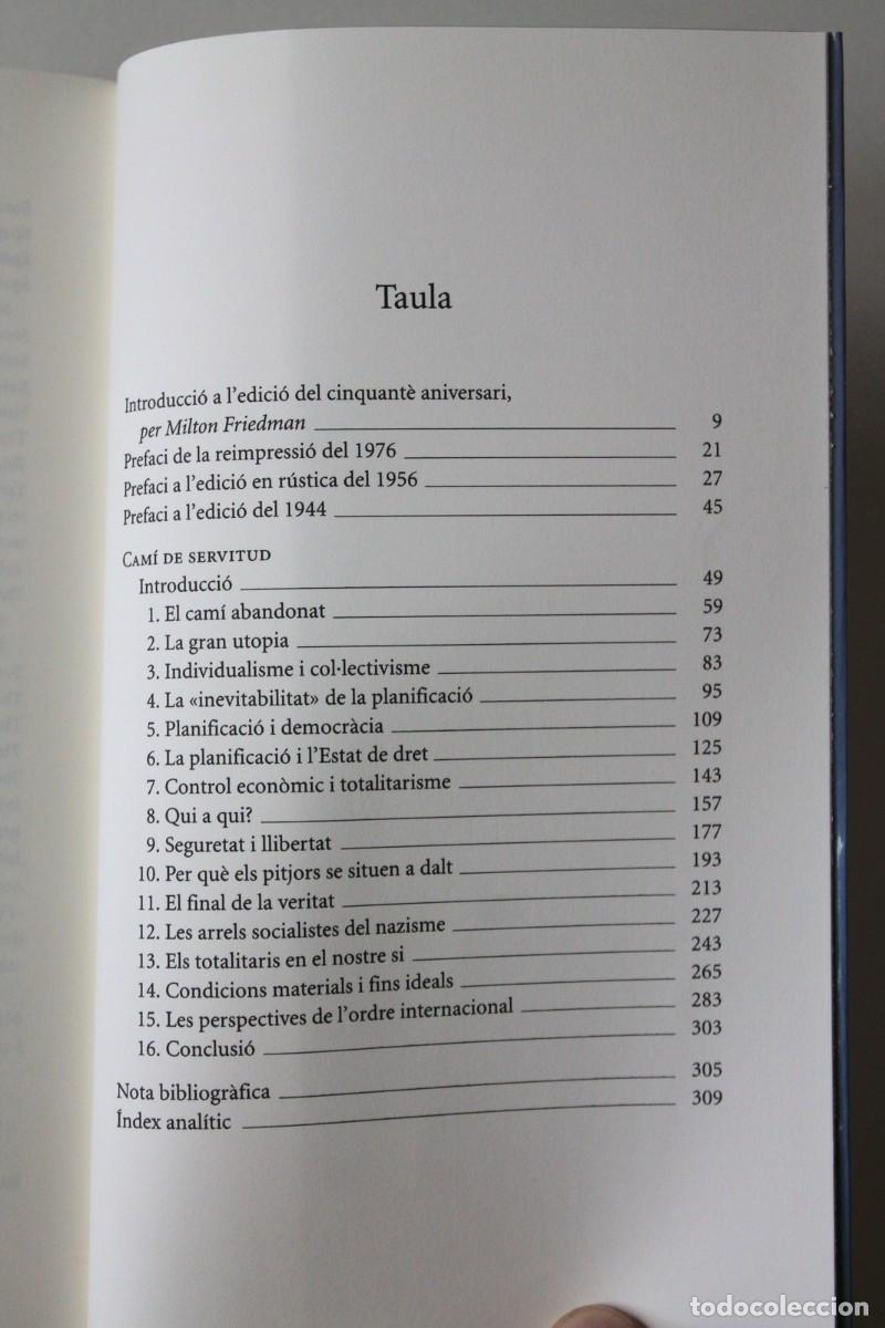 Libros de segunda mano: F.A. Hayek - Cam&iacute; de servitud - Proa - Foto 3
