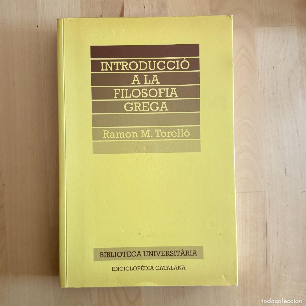 Libros de segunda mano: Torello, Ramon M: Introducci&oacute; a la filosofia grega - Foto 1
