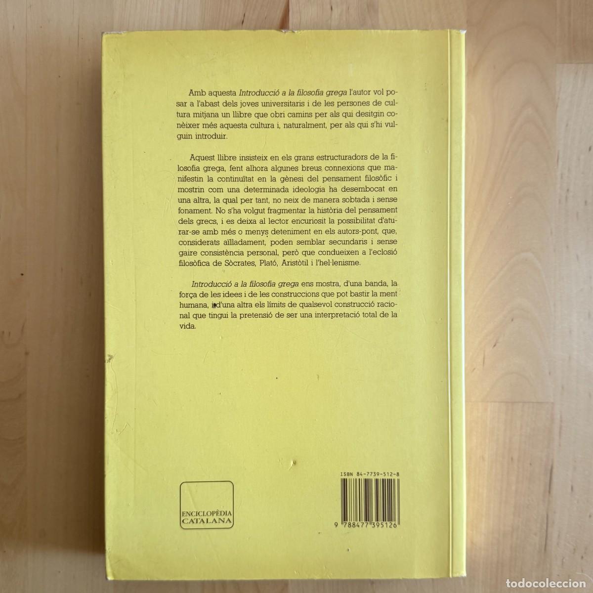 Libros de segunda mano: Torello, Ramon M: Introducci&oacute; a la filosofia grega - Foto 2