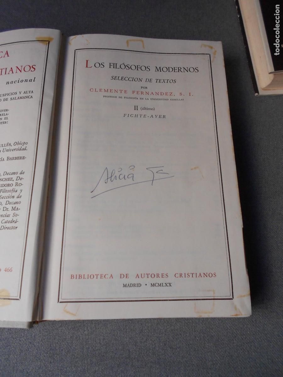 Libros de segunda mano: LOS FILOSOFOS MODERNOS. DOS TOMOS - Foto 7